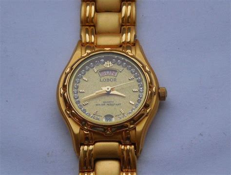 lobor watch 23k gold plated.